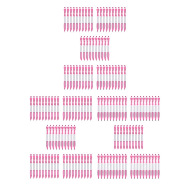 150 BolíGrafos con Cinta Rosa una Granel, BolíGrafos RetráCtiles de para Suministros de Oficina, Regalo para Mujeres y NiñAs