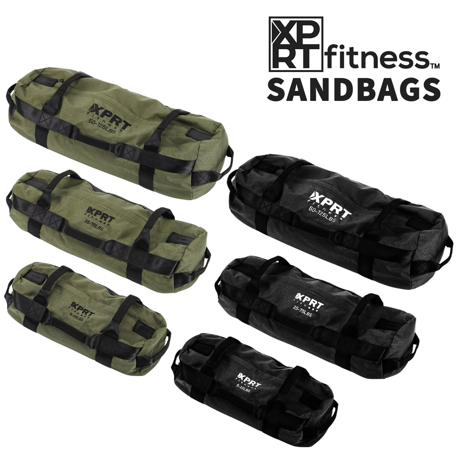 XPRT Fitness Army Green Workout Sandbag Size S