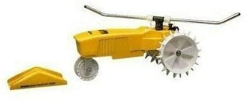 Nelson RainTrain 13500 sq ft Traveling Lawn Sprinkler, Rust Resistant Cast-Iron Body