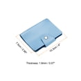 thumbnail image 2 of Uxcell Credit Card Holder, 1 Pack Slim Wallet Leather Purse Business Cards Protector with 12 Card Slots, Blue, 2 of 5