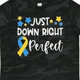 thumbnail image 4 of Inktastic Just Down Right Perfect Down Syndrome Awareness Ribbon Boys or Girls Toddler T-Shirt, 4 of 5