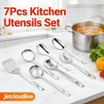thumbnail image 6 of Jetcloudlive 7Pcs Kitchen Cooking Utensils Set, Stainless Steel Kitchen Utensils Set, Kitchen Tools Spatulas Set, Home Essentials Kitchen Gadgets Accessories, 6 of 8
