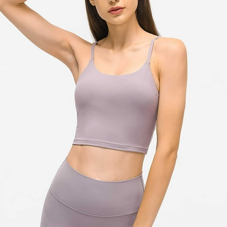 

Booker Sports Bras For Women Back Exercise Chest Gathered With Chest Pad Gymnsis Sling Yoga Vest