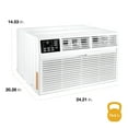 thumbnail image 6 of Whirlpool New 14,000 BTU 700 Sq Ft Through-the-Wall Air Conditioner with Supplemental Heat, White, 6 of 17