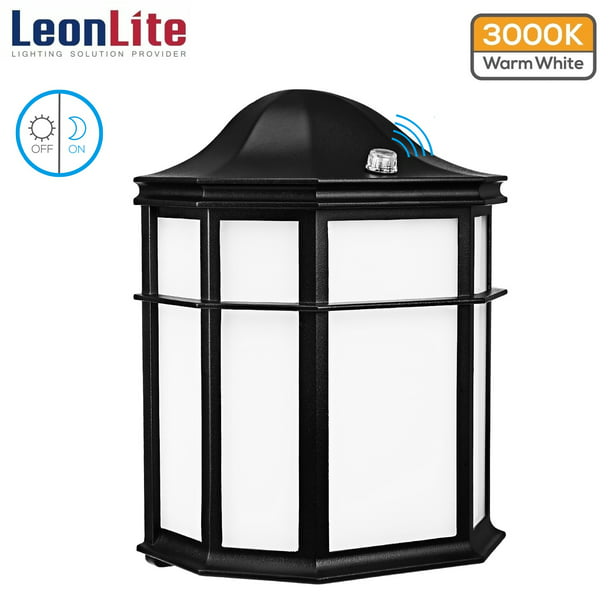 Leonlite Outdoor Wall Porch Light Dusk, Outdoor Wall Sconce Dusk To Dawn