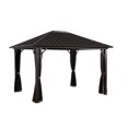 thumbnail image 2 of Sojag Genova 10 x 12 x 9 ft Dark Brown Gazebo, 2 of 8