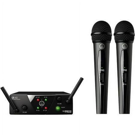 AKG WMS40 Mini Dual Vocal Set Wireless Microphone System price history on PriceWatchPro