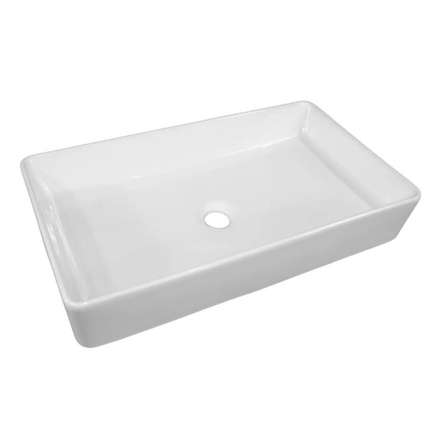 Jauz Improvement Lavabo Ceramico Clasico Premium Ovalin Blanco Brillante J0559