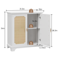 thumbnail image 2 of Jopath Sideboard Buffet Storage Liquor Cabinet with Rattan Decorated Doors, Kitchen Buffet Storage Cabinet, Cupboard Console Table, Decorative Cabinet, Suitable For Corridors, 2 of 8