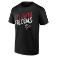 thumbnail image 2 of Men's Black Atlanta Falcons Hustle T-Shirt, 2 of 3