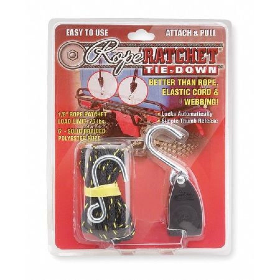 ROPE RATCHET 10001 Rope Ratchet,Hook,6 ft.L,Polyester