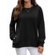 thumbnail image 1 of Sudaderas de Gran Tamaño para Mujer, Sudaderas de Larga, Camisetas con Abertura Lateral, Tops, Conjuntos para Adolescentes. Negro L, 1 of 10