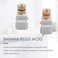 thumbnail image 4 of Speaker Post Snap-in Banana - White, 10Pcs, 4 of 9