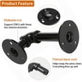thumbnail image 3 of Floating Shelf Bracket,Industrial Pipe Shelf Brackets Iron L for 8 10 12 14 inches Board - 4 Pcs, 3 of 8