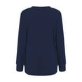 thumbnail image 7 of TANGNADE Solid Color Cardigan Sweaters for Women Women'S Cardigans Lightweight with Pockets Front Open Cardigan Casual Sweaters Women'S Cardigan Polyester Cover-Up for Women Navy 2XL, 7 of 7