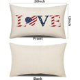 thumbnail image 3 of 4th of July Decorations Outdoor Pillow Cover 12x20, Patriotic Throw Pillows Covers Fourth of July Pillow Covers for Home Pillow Cases Farmhouse Decorative Pillow Covers for Sofa Bedroom Couch, 3 of 6