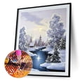thumbnail image 2 of Kit de pintura de diamante 5D mosaico de diamante redondo completo DIY Snow Creek Likrtyny Arte deco, 2 of 9