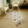 thumbnail image 2 of Rug Branch Contemporary Boho  Beige Blue Indoor Doormat Rug - 2x4, 2 of 6