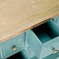 thumbnail image 5 of SAFAVIEH Charlotte Storage Sideboard Blue / Oak, 5 of 5