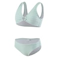 thumbnail image 5 of BOBOGOJP Girl's V Neck Ring Linked Bikini Sets Bathing Suits Two Piece Swimsuit (Light Blue, 8-9 Years), 5 of 6