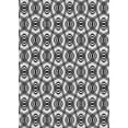 thumbnail image 1 of Ahgly Company Indoor Rectangle Patterned Charcoal Black Novelty Area Rugs, 2' x 5', 1 of 6