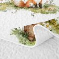 thumbnail image 5 of Erosebridal Watercolor Wildlife Quilt Full for Boys Girls, Forest Animal Print Full Bedspread Sets, 3pcs, 5 of 7