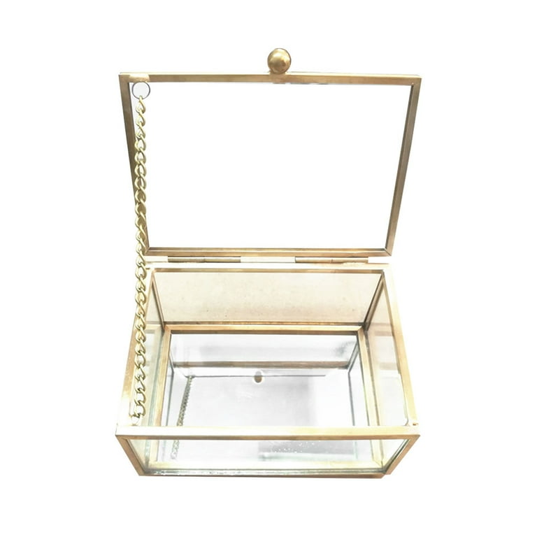 Large Glass Jewelry Box