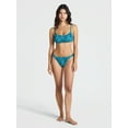 thumbnail image 2 of No Boundaries Smocked Cheeky High Leg Bikini Bottoms, Women’s, 2 of 4