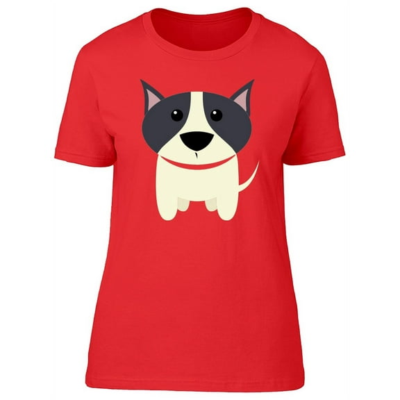 Cute Cartoon Dog T-Shirt Women -Image by Shutterstock, Female Medium