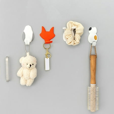 

SunSunrise Storage Hook Unique Shape Waterproof PVC Decorative Animal Shaped Space-saving Wall Hook for Home