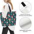 thumbnail image 3 of Balery Amanita Mushroom Bolsa Tote Estilo Estético con Cremalleras, Bolsa de Hombro, Bolsa de Compras Grande y Plegable, 3 of 8