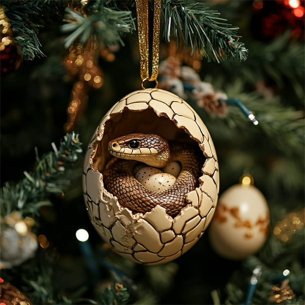 Christmas Happy Farm Christmas Eggs Baby Animals Ducks Dinosaur Snake Eggs Christmas Ornaments Christmas Tree Pendant