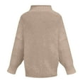 thumbnail image 7 of Plus Size Tops for Women Viikei Womens Plus Sweaters Turtleneck Sweaters for Women Knitted Sweater Women Sweater for Women Fashion Solid Long Sleeve Sweater Turtleneck Sweater Pullover Tops, 7 of 7