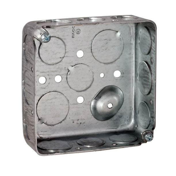 RACO 192 Electrical Box,Square,4 X 11/2 in.