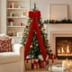 thumbnail image 5 of mfyjkho Arreglo Navideño De Terciopelo Con Lazo Grande De 59 Pulgadas Para Decoración Navideña, Poliéster, Rojo Vino, 1 Pieza, 5 of 8