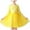 Yellow A, variant on Flower Girl Dresses Fashion Long Sleeve Crewneck A Line Princess Dress Girls Party Dress Size 4-15