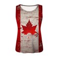thumbnail image 4 of Womens Canada Day Tank Top Sleeveless Summer Shirt Tops Round Neck Patriotic Maple Leaf Tops Basic, 4 of 4