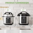 thumbnail image 4 of Electric Pressure Cooker, Upgraded 6 Quart 12-in-1 Multicooker, Stainless Steel Slow Cooker, Rice Cooker, Steamer, Sauté, Yogurt Maker, Warmer, 4 of 9