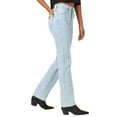 thumbnail image 2 of Wrangler Women's Light Wash Slim Fit Cowboy Cut Jeans Light Wash 7W x 32L, 2 of 2