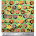 thumbnail image 1 of Soimoi Velvet Fabric Donuts Food Decor Fabric Printed Yard 58 Inch Wide, 1 of 5