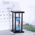 thumbnail image 4 of Reloj de arena con temporizador de 30 minutos, reloj de arena de madera para regalos creativos, decoración de habitación, oficina, cocina, cumpleaños, 4 of 5