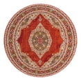 thumbnail image 3 of Unique Loom Baracoa Collection Area Rug - Regla (5' 5" Round Red/Green), 3 of 7