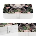 thumbnail image 4 of Koala PU Leather Necklace Holder with Removable Compartment, Portable Display Case and Decorative Box - Jewelry Organizer, 4 of 6