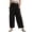 Black, variant on Girls' Wide Leg Pants Baggy Elastic Waist Drawstring Casual Pants Trendy Loose Trousers with Pockets 5-14 Y