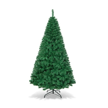 GLINTEX 7 Ft Artificial PVC Christmas Tree with Solid Metal Stand