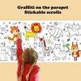 thumbnail image 3 of Children DIY Graffiti Scroll Color Filling Paper Painting Roll Wall Mountable L4, 3 of 7