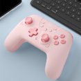 thumbnail image 4 of Mando Gamepad Reemplazo de Gamepad inalámbrico Compatible con Bluetooth DIY Gaming (Rosa), 4 of 7