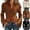 01Brown, variant on Western Jackets for Women V-Neck Button Vintage Fringe Tops Tassel Long Sleeve Cowgirl Country Concert Shirts(White,XL)