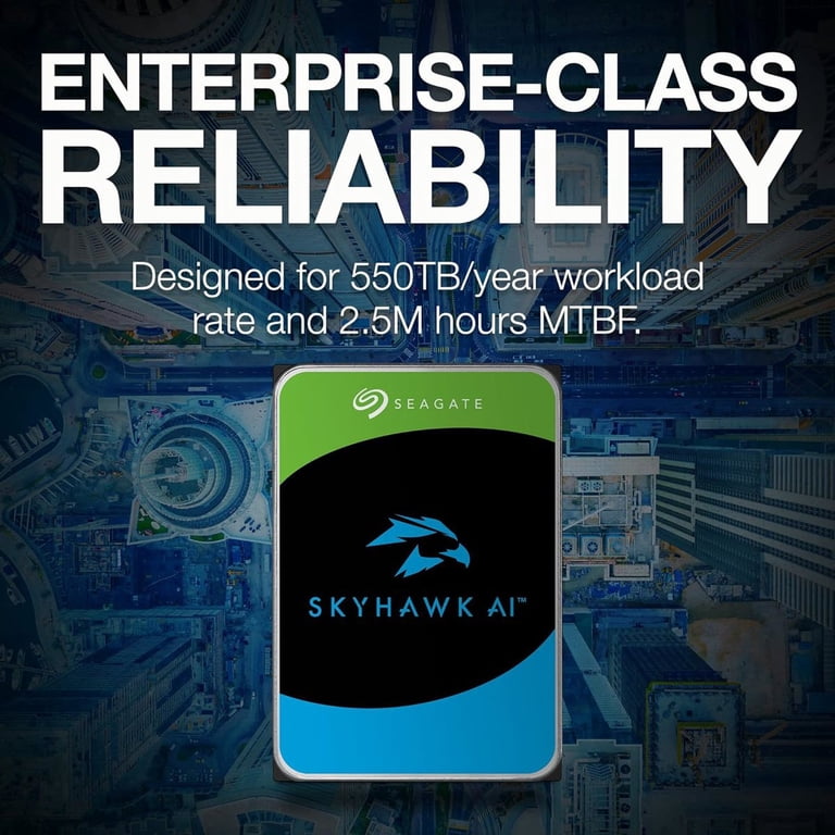 Seagate Skyhawk AI 16TB Video Internal Hard Drive HDD 3.5 Inch
