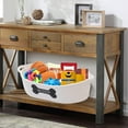 thumbnail image 6 of Dog Toy Baskets pet Toy Basket Storage in Small Shallow Stuff bin - Perfect for Collect Puppy Toys, cat Toy, Grooming Stuff, Diapers, Bed, for Bathroom, Playroom, Closet, Home - Beige, 6 of 7